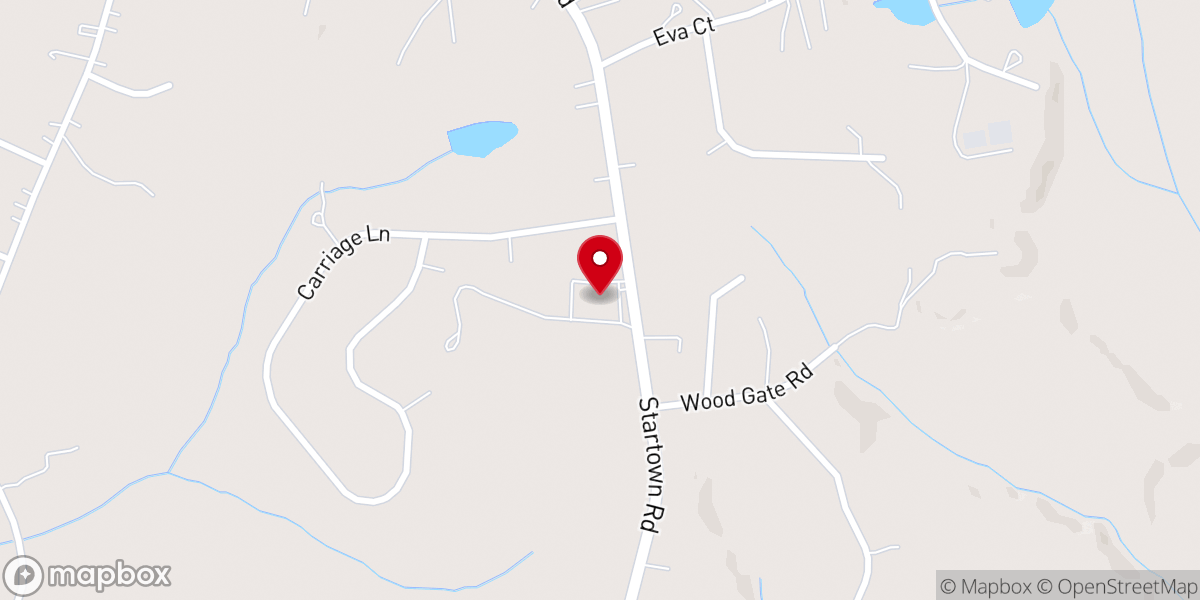 Map showing location of Marvin United Methodist Church