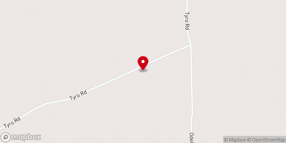 Map showing location of Bell Grove Church