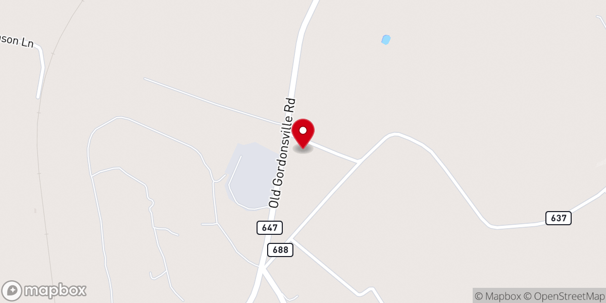 Map showing location of Little Zion Baptist Church