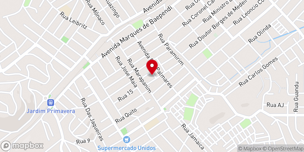 Map showing location of Igreja Brasileira de São Jorge