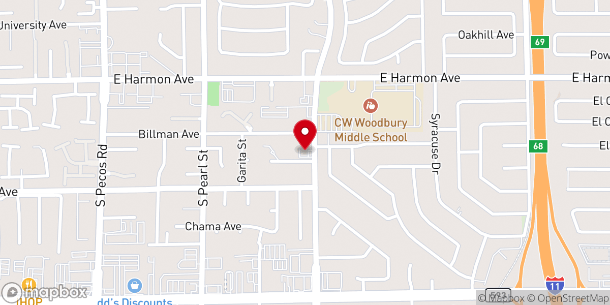 Map showing location of House of Israel Las Vegas