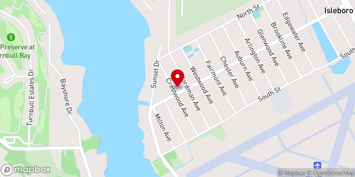 Map showing location of Atlantic Coast Church