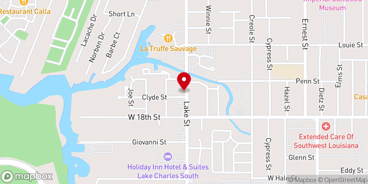Map showing location of New Light Baptist Church