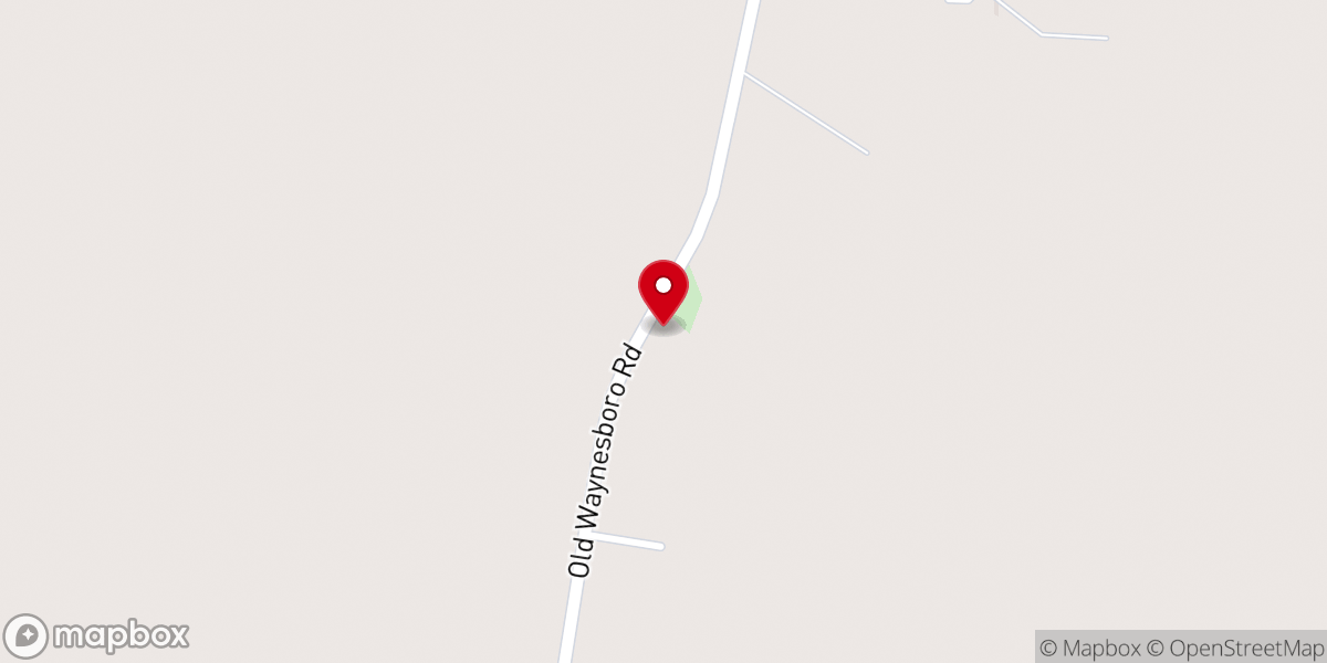 Map showing location of Ebenezer Rock Church