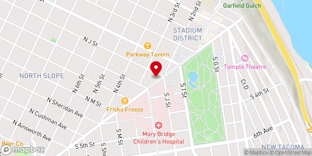 Map showing location of Center For Spiritual Living