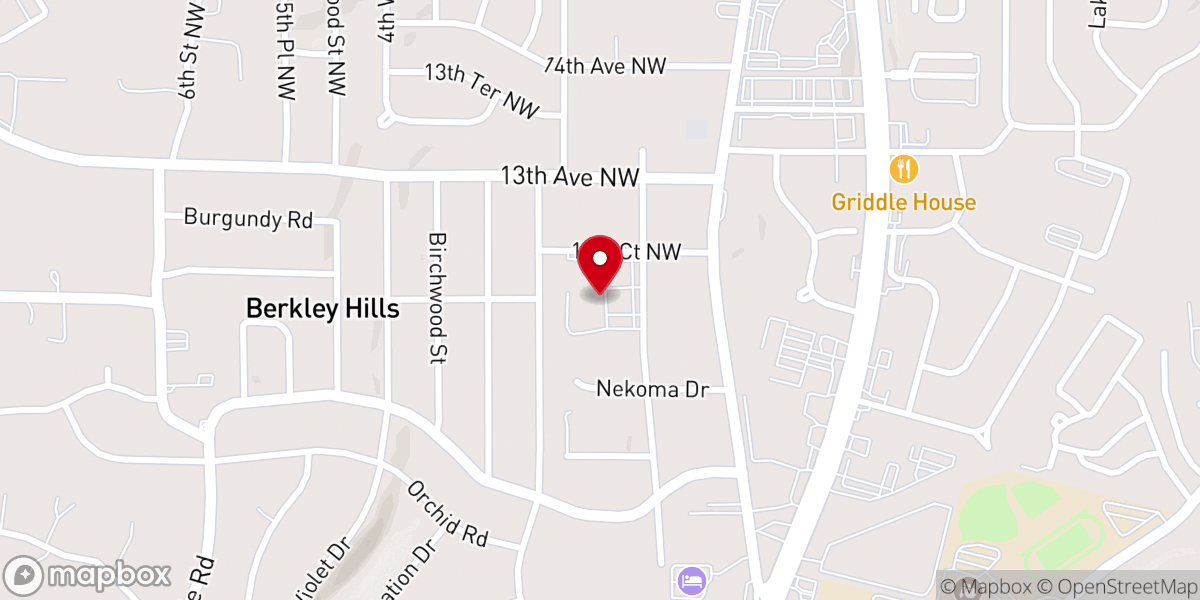 Map showing location of Family Church