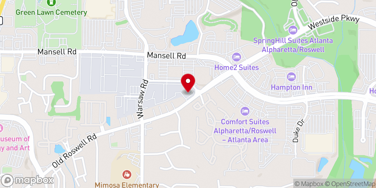 Map showing location of Regnum Christi Atlanta