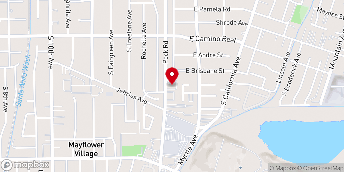 Map showing location of Calvary Grace Church