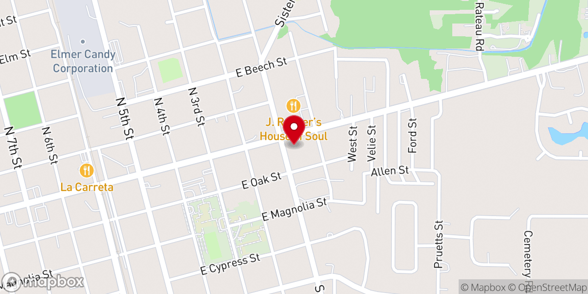 Map showing location of Getsemani Ponchatoula (Iglesia Hispana)