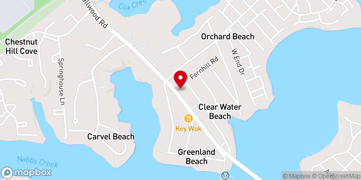 Map showing location of Hope Springs Church