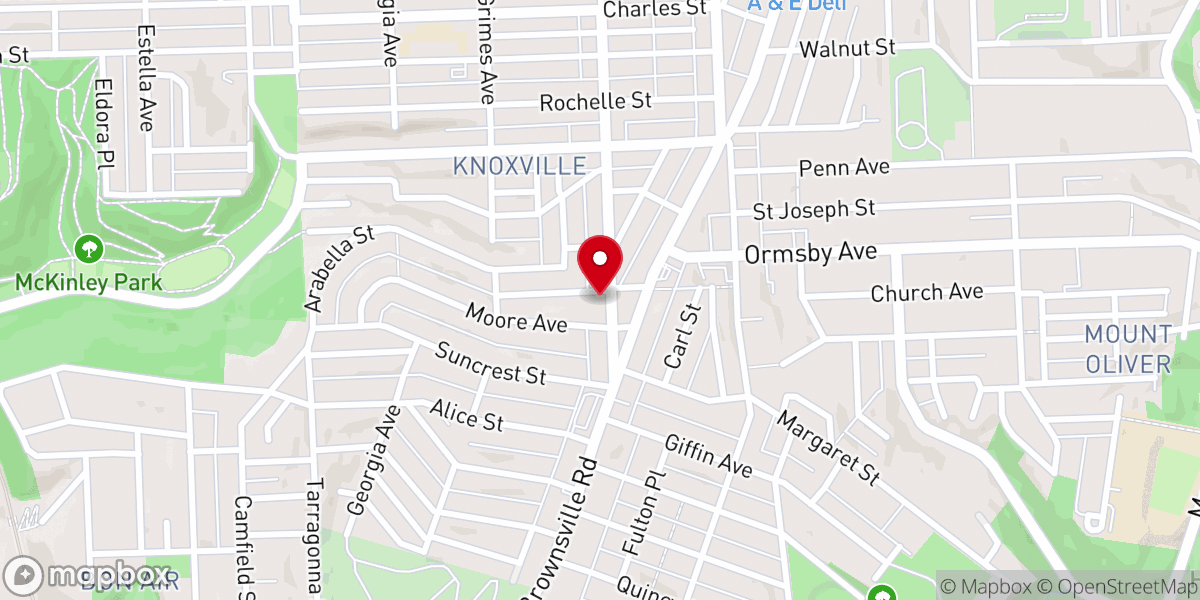 Map showing location of Holy Faith Tabernacle