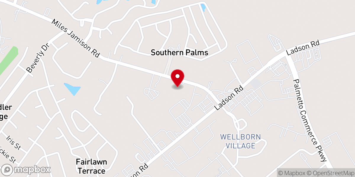 Map showing location of Market Assembly Church Food Pantry - Food Distribution Center