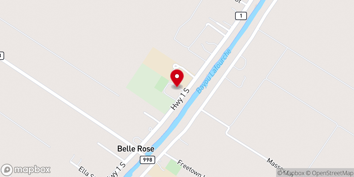 Map showing location of Saint Jules Catholic Church