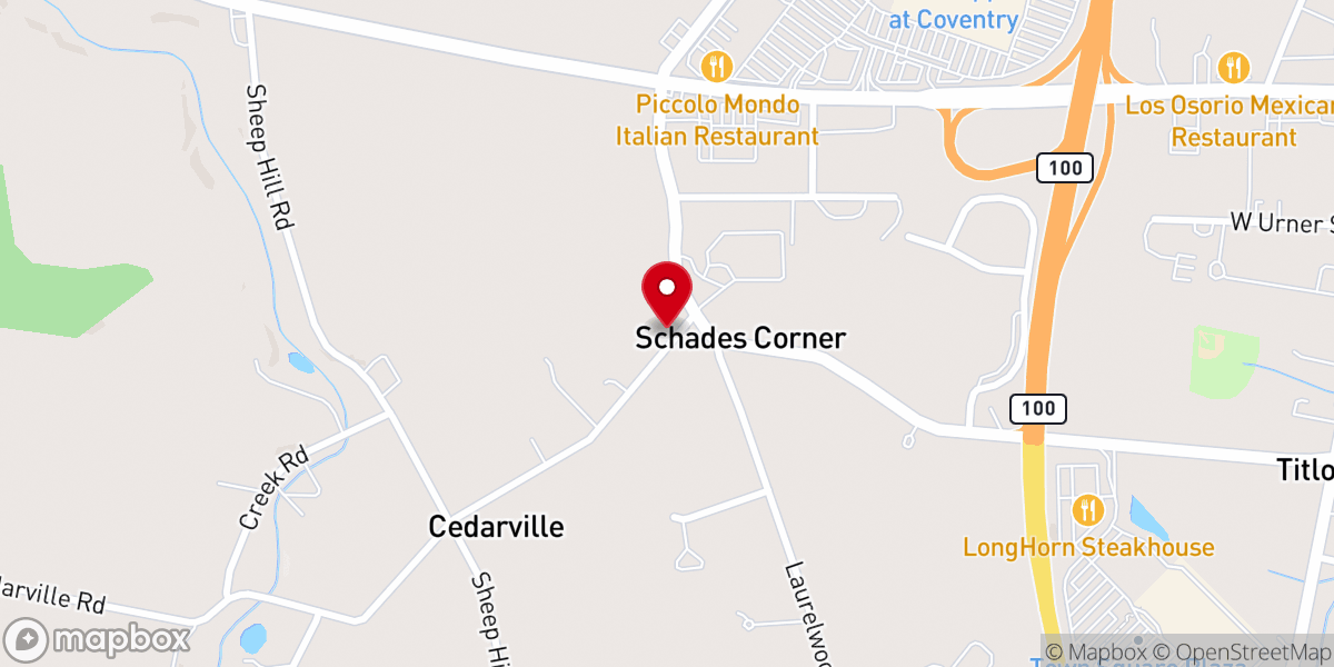 Map showing location of Lutheran Chapel of St Francis at Mountain Lore Farm