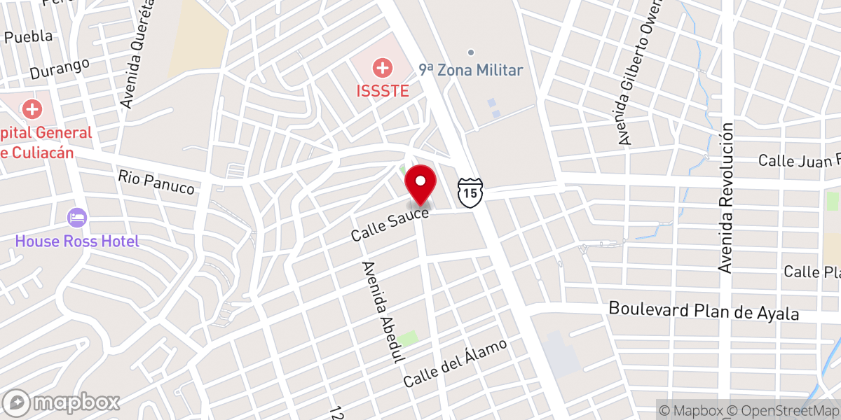 Map showing location of Calvary CuliacÁN Patria