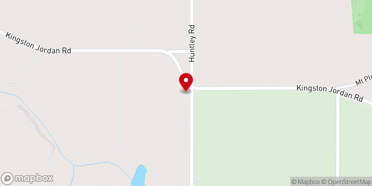Map showing location of Mt Pleasant Community Church