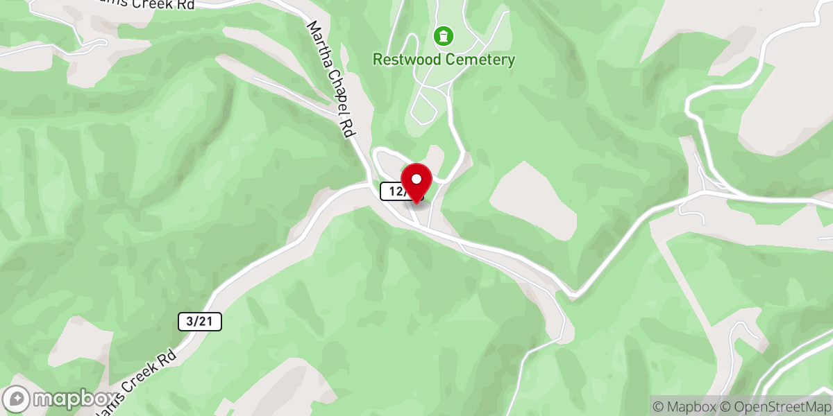 Map showing location of Church of the Living God