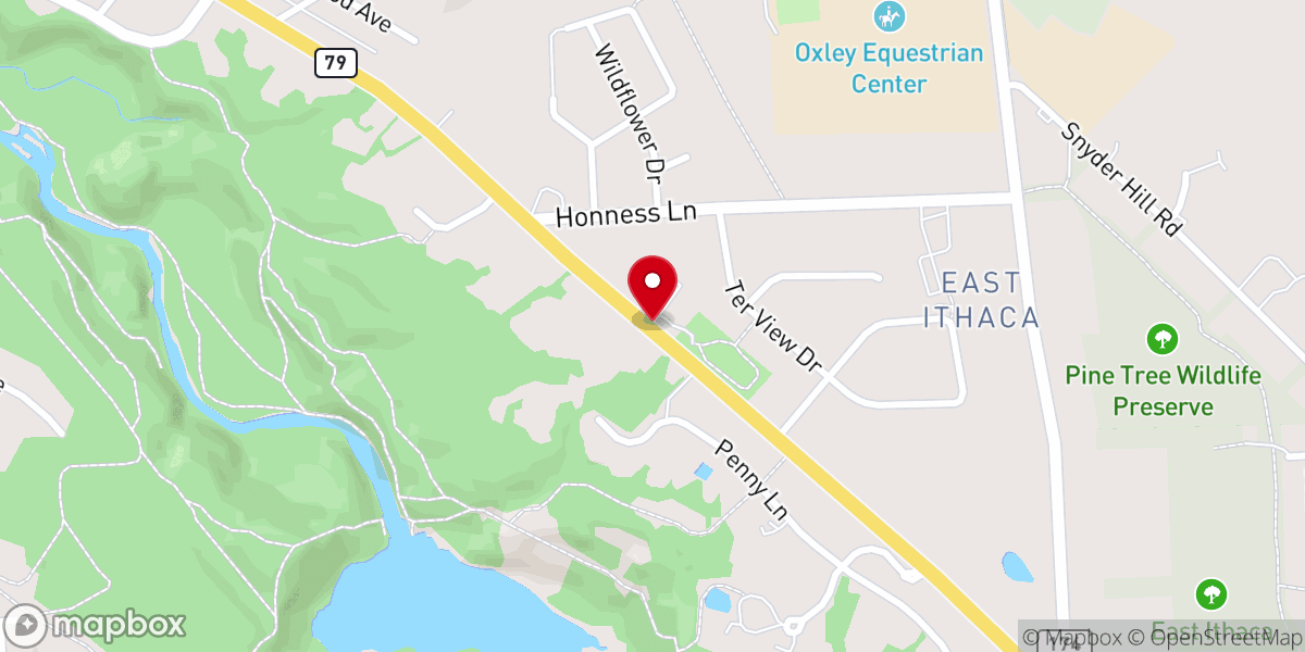 Map showing location of Hillside Alliance Church