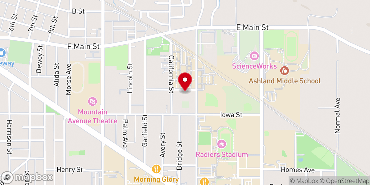 Map showing location of AshlandGracePoint Church