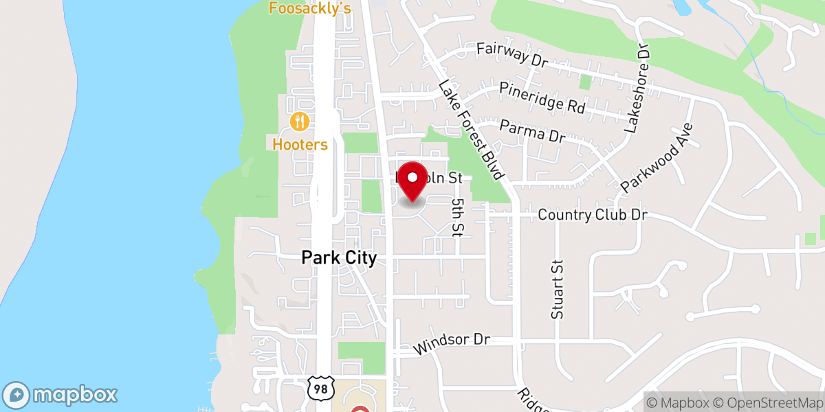 Map showing location of St. Paul's Episcopal Church