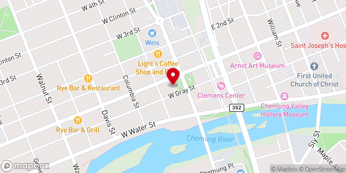 Map showing location of The Park Church