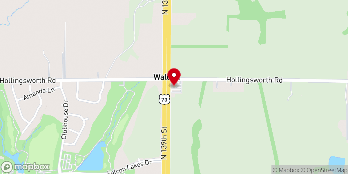 Map showing location of Saint Martin Lutheran Church