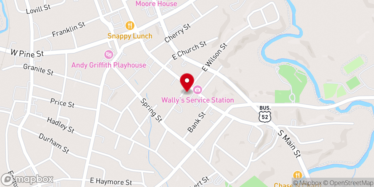 Map showing location of Mt Airy Friends Church