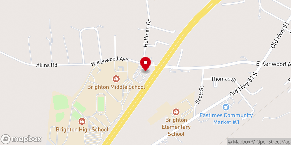 Map showing location of The Church At Brighton
