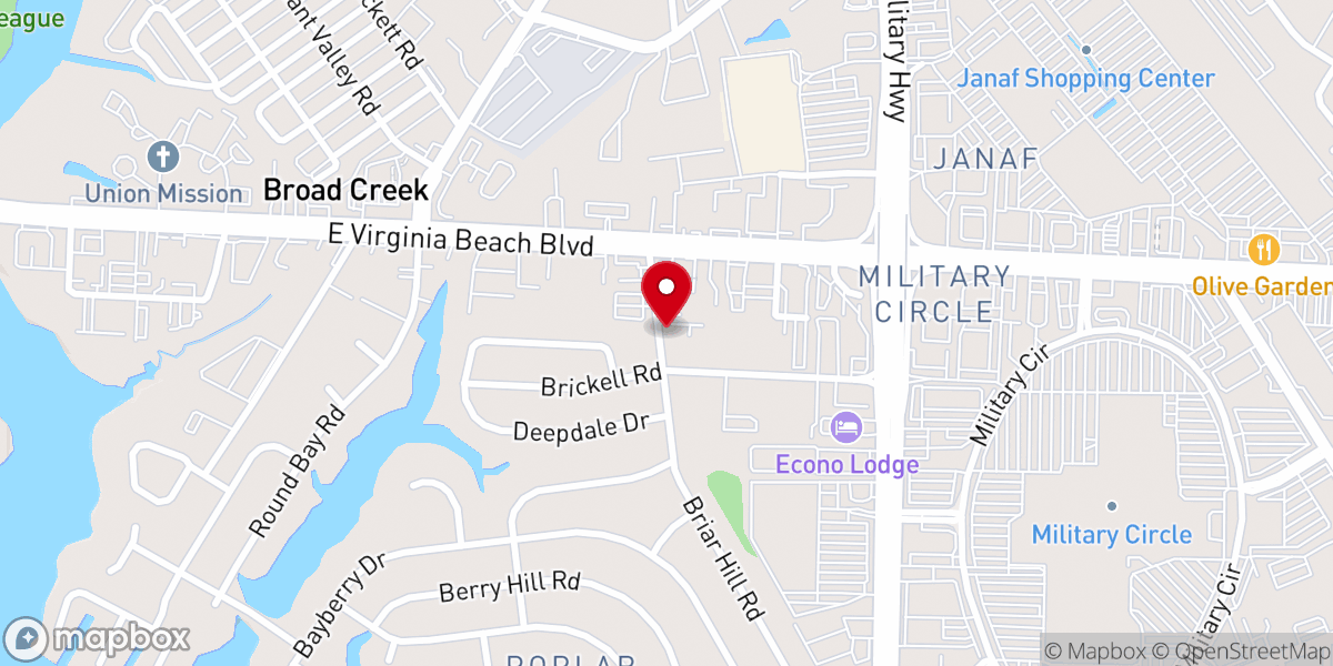Map showing location of New Horizon Outreach Ministries