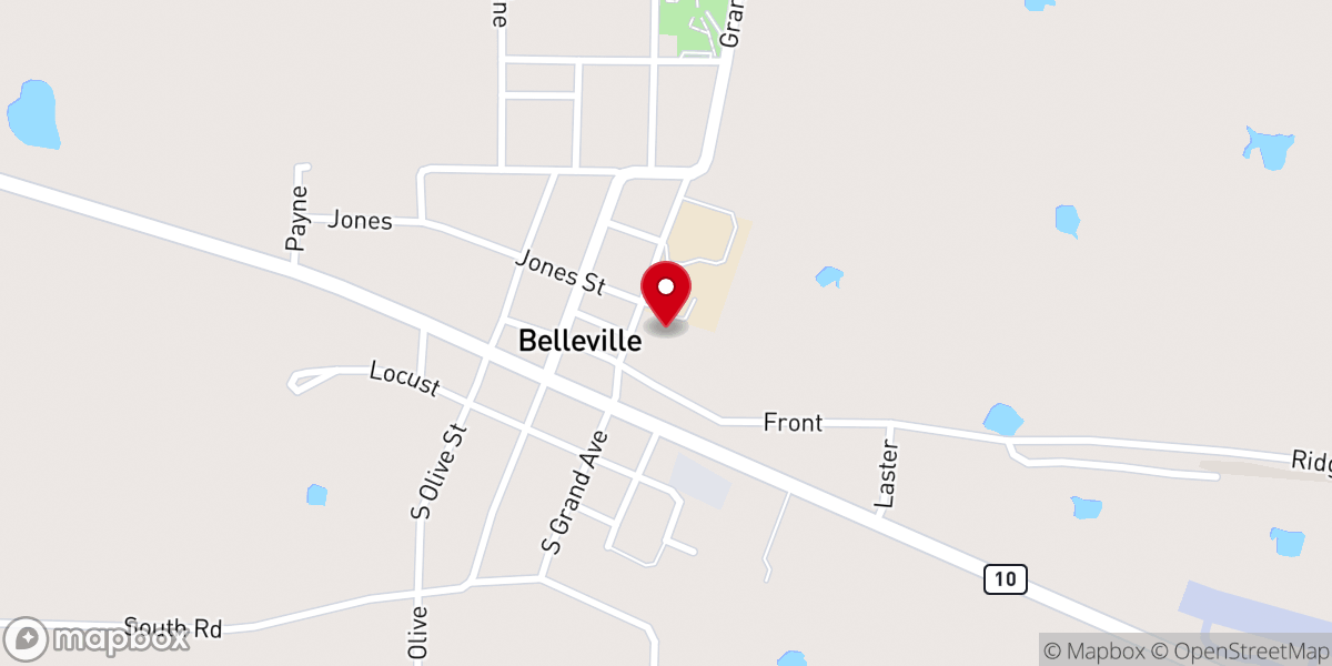 Map showing location of Grace Church