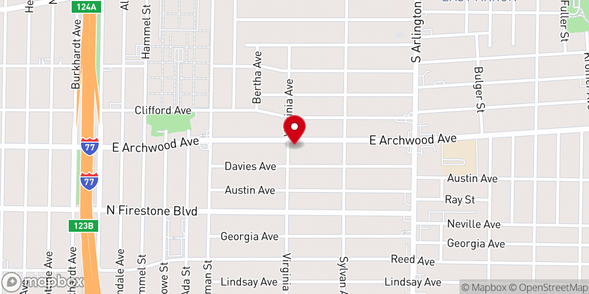 Map showing location of Community Fellowship Chapel