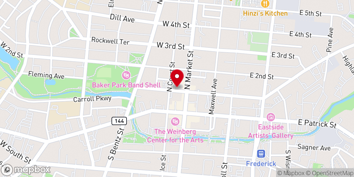 Map showing location of Evangelical Reformed United Church of Christ