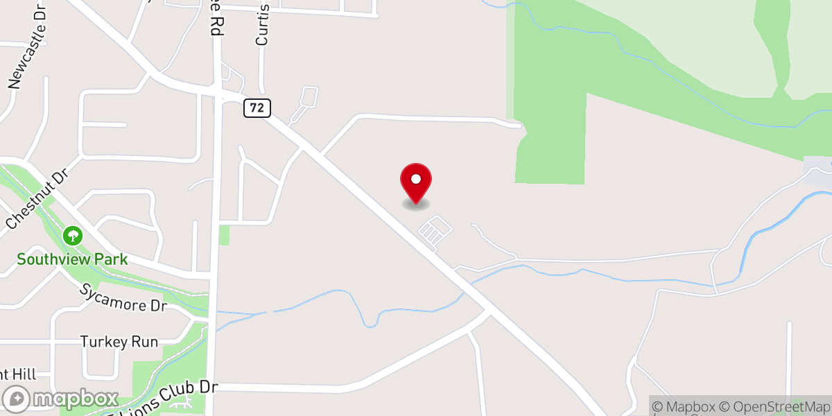 Map showing location of Redeemer Lutheran Church