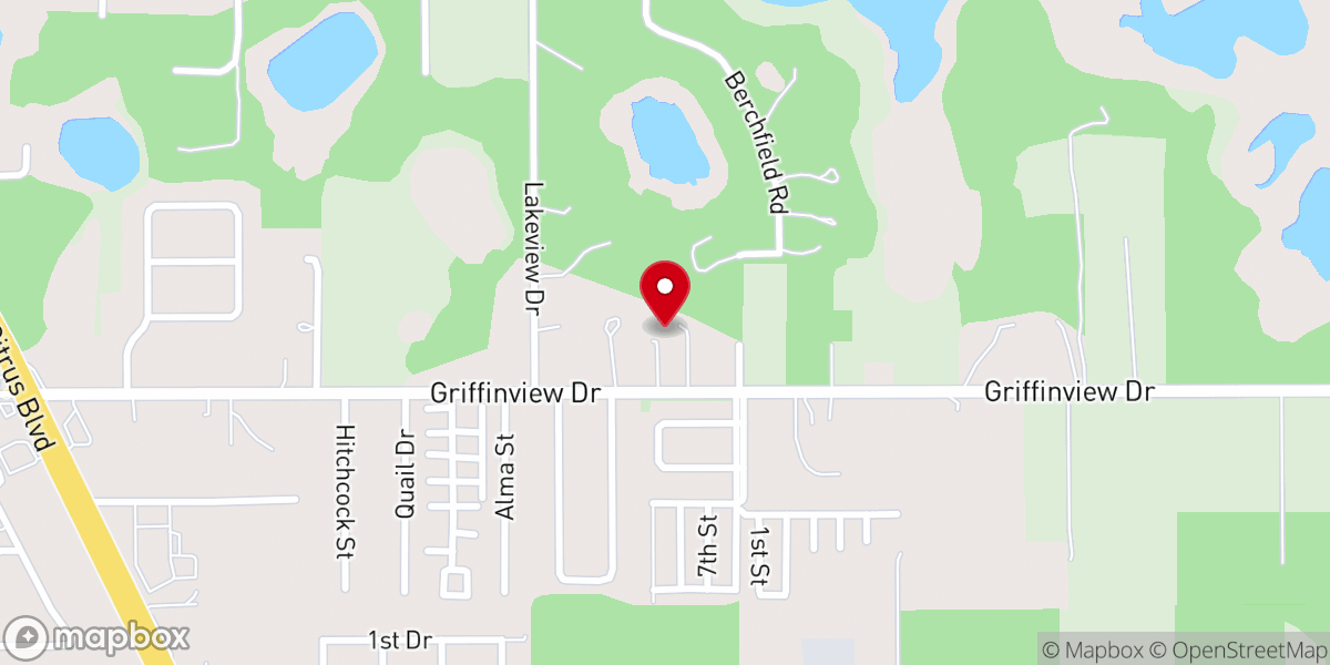 Map showing location of Lady Lake Wesleyan Methodist