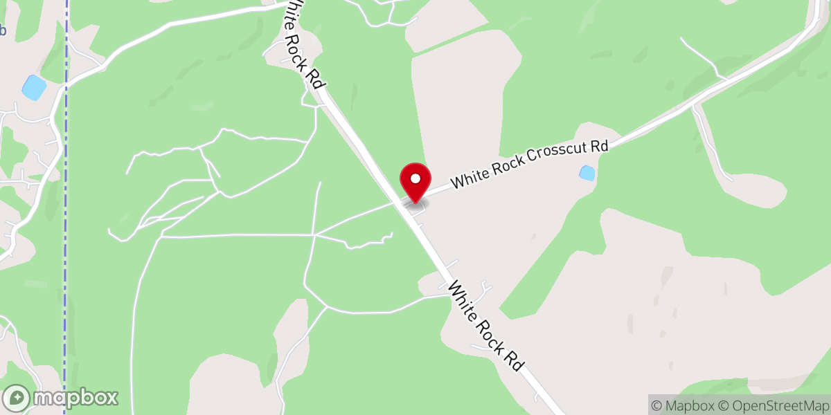 Map showing location of White Rock Church
