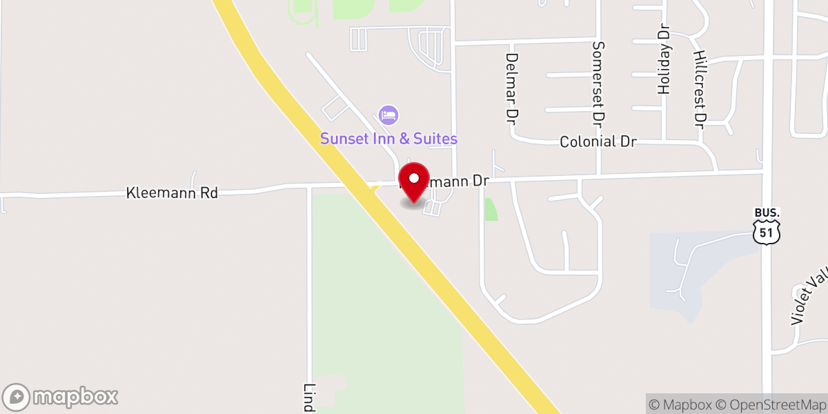 Map showing location of First Church of the Nazarene