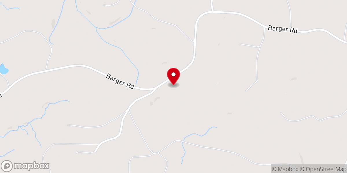 Map showing location of Piney Woods Church