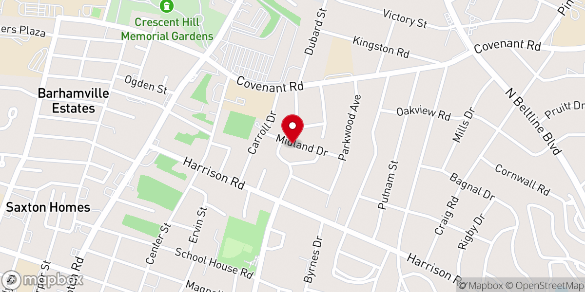 Map showing location of New Gloryland Baptist Church Inc