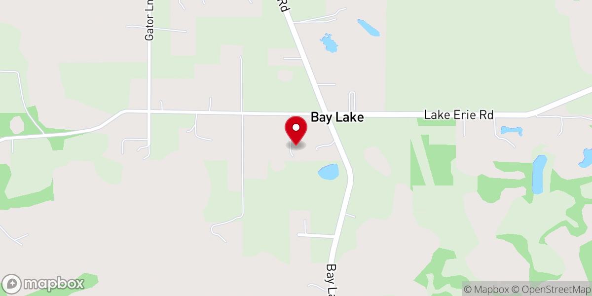 Map showing location of Oak Tree Community Church