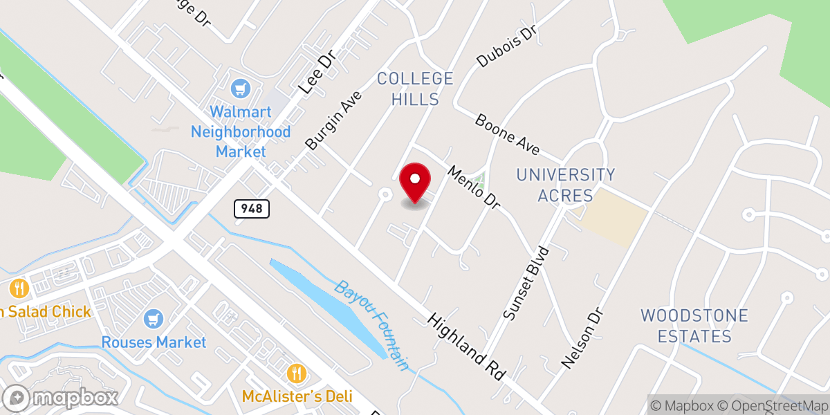 Map showing location of Korean Hansarang Church Of Baton Rouge