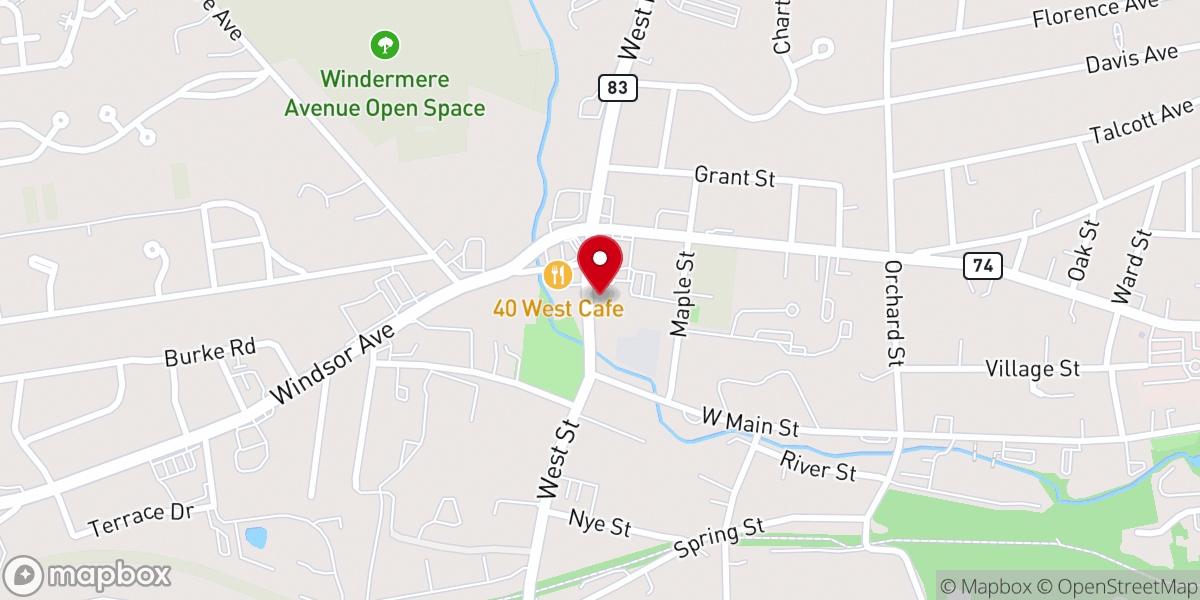 Map showing location of St. Joseph's Convent