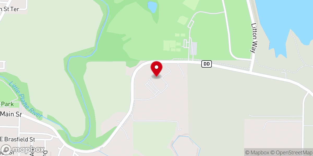 Map showing location of Grace Community Church of Smithville