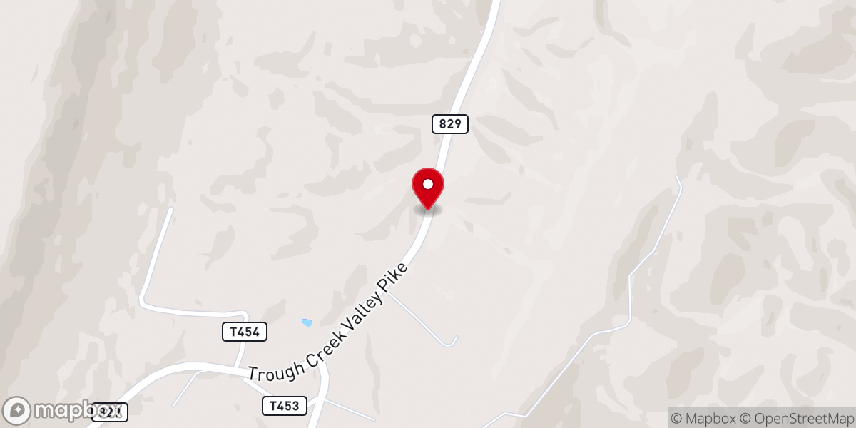 Map showing location of Valley View Evangelical Church