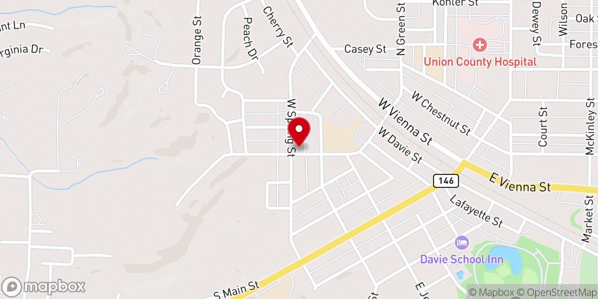 Map showing location of CrossPointe Church of God