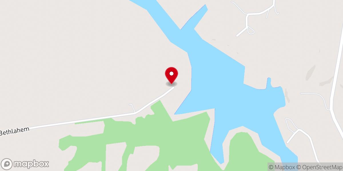 Map showing location of Bethlehem Church