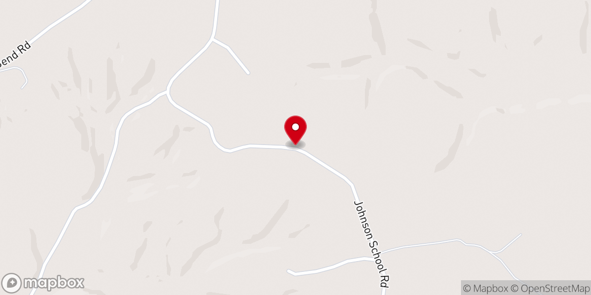 Map showing location of Johnson Church