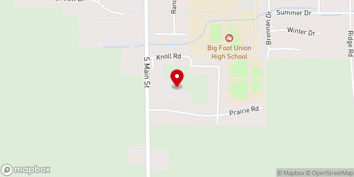 Map showing location of Grace Evangelical Free Church
