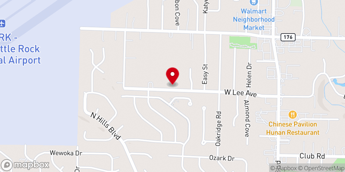 Map showing location of Open Door Community Church