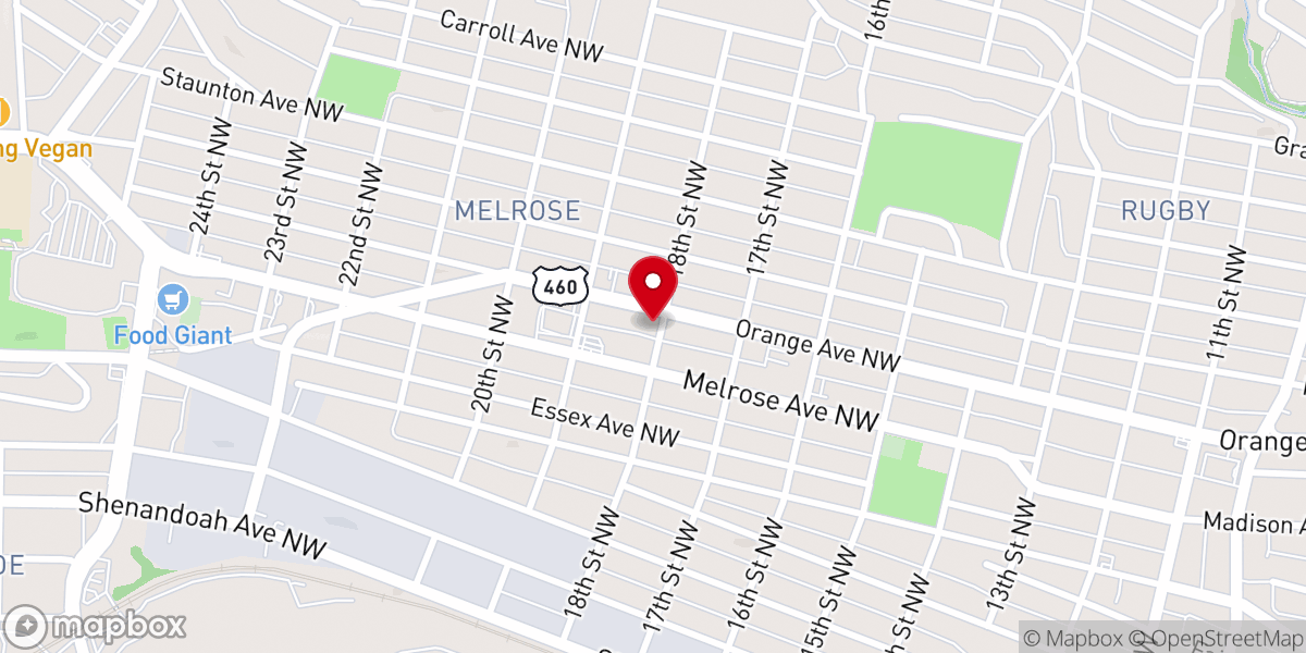 Map showing location of Faith & Hope Church of God