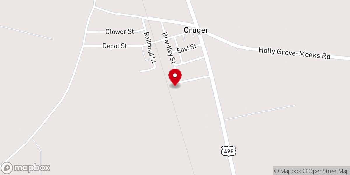 Map showing location of Baldwin Chapel MBC